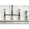 Kingston Brass KS1276PXBS Heritage Bridge Kitchen Faucet W/ Brass Sprayer, Nickel KS1276PXBS - alternate 3
